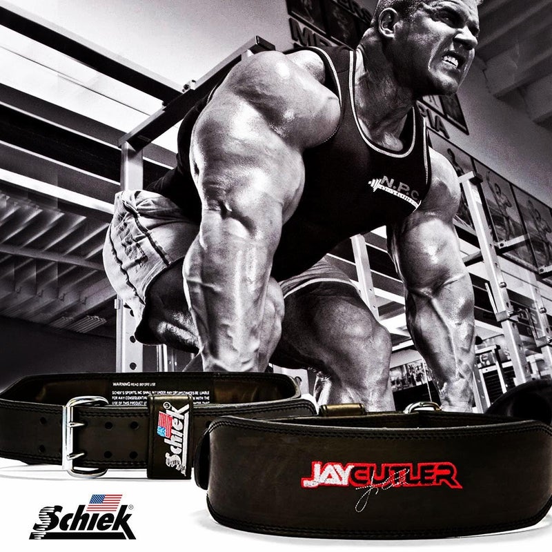 Schiek Jay Cutler Signature Leather Belt - Comfortable Weight Lifting Belt (Small) - Image 2